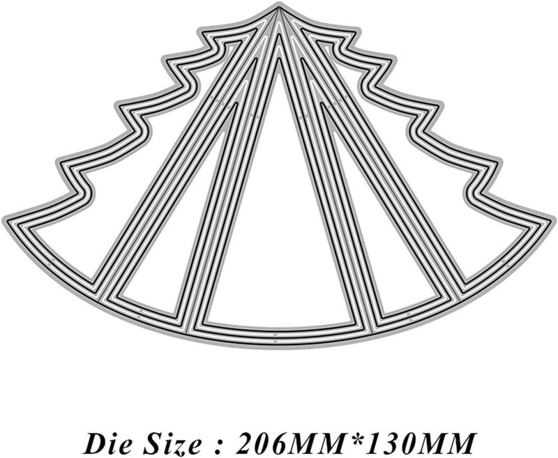 Mvchifay Cutting Dies for Card Making Metal Die-Cuts Scrapbooking Tool Hollow Frame DIY Craft Punch Template Embossing for Paper Album Decor (1-Tree Frame 20.6x13cm) - Image 4